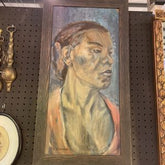 Sophisticated Oil on Board by Romano